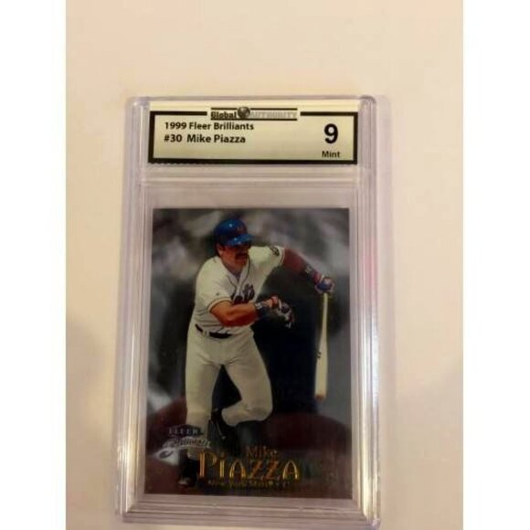 1999 Fleer Brilliants #30 Mike Piazza Graded 9 Mint (MISC1) - Picture 1 of 2